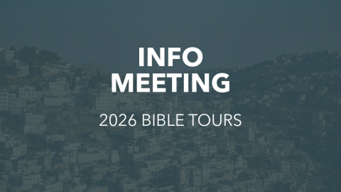 Israel/Reformation Tours Interest Meeting